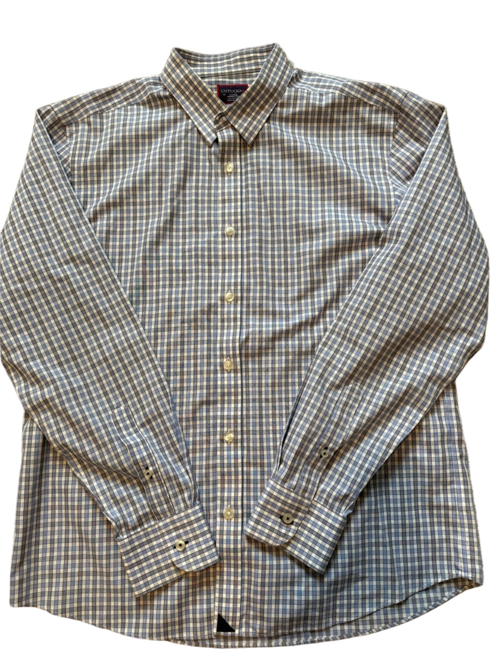 UNTUCKit Shirt Mens Button Down Long Sleeve Sz L
